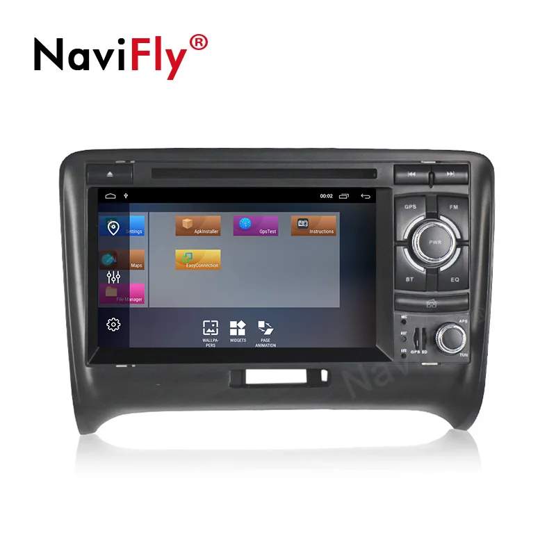 Sale Navifly! 2din Android 9.1 Car dvd radio Multimedia Player GPS Navigation for Audi TT MK2 8J 2006 2007 2008 2009 2010 2011 2012 2