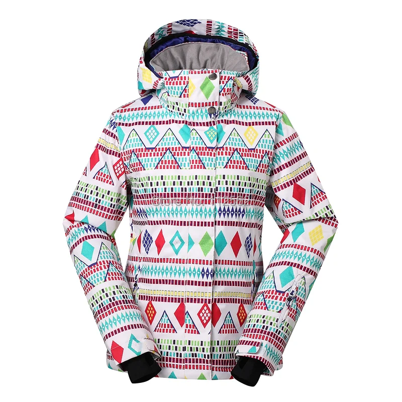 Gsou para mujer Chaquetas de esquí traje de snowboard para mujer de esquí nieve abrigo ropa chaqueta esqui Mujer