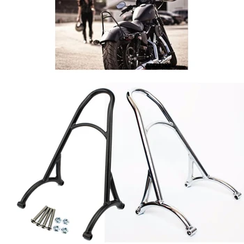 

Burly Chrome Black Short Sissy Bar Backrest For Harley Sportster 72 48 1200 883 XL 2004-2016 Roadster Nightster Custom XL1200C