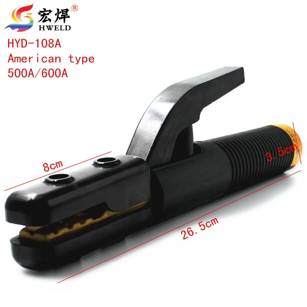 2pcs Welding Machines Accessories American Type Forging Brass 500A/600A Electrode Holder Used for Machine Free Shipping | Инструменты