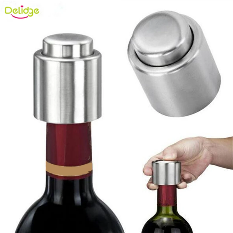 Delidge 1 шт. крышка для бутылки из нержавеющей стали|red wine stopper|bottle spoutwine stopper |