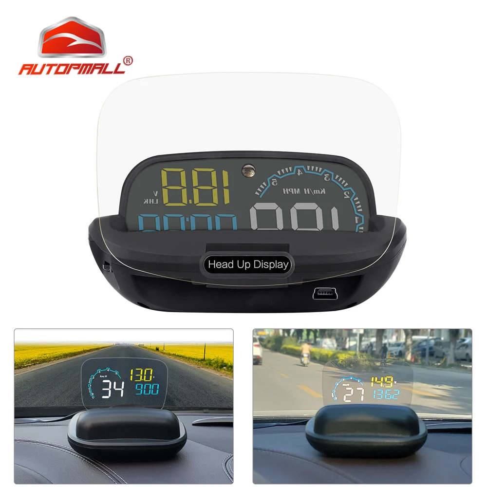 

New Car HUD Head Up Display OBD 2 II On-board Auto Car Computer C600 Digital Speedometer OBD2 Projector Driving Fuel Consumption