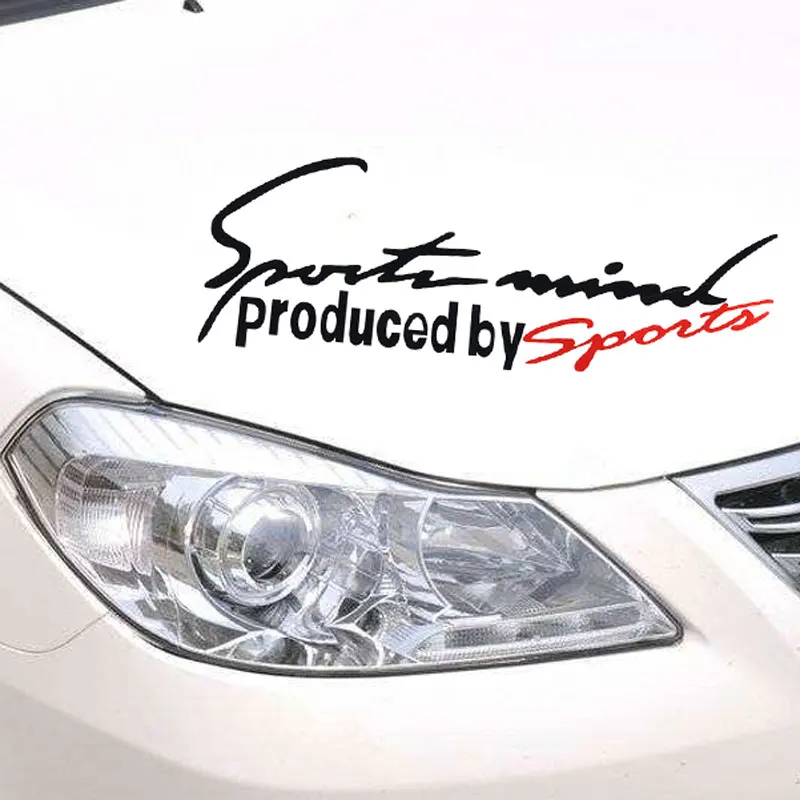 

1Pcs Car styling Glue Sticker Sport Design For Motorcycle Auto Racing Waterproof Reflective Decal For ford vw opel renault