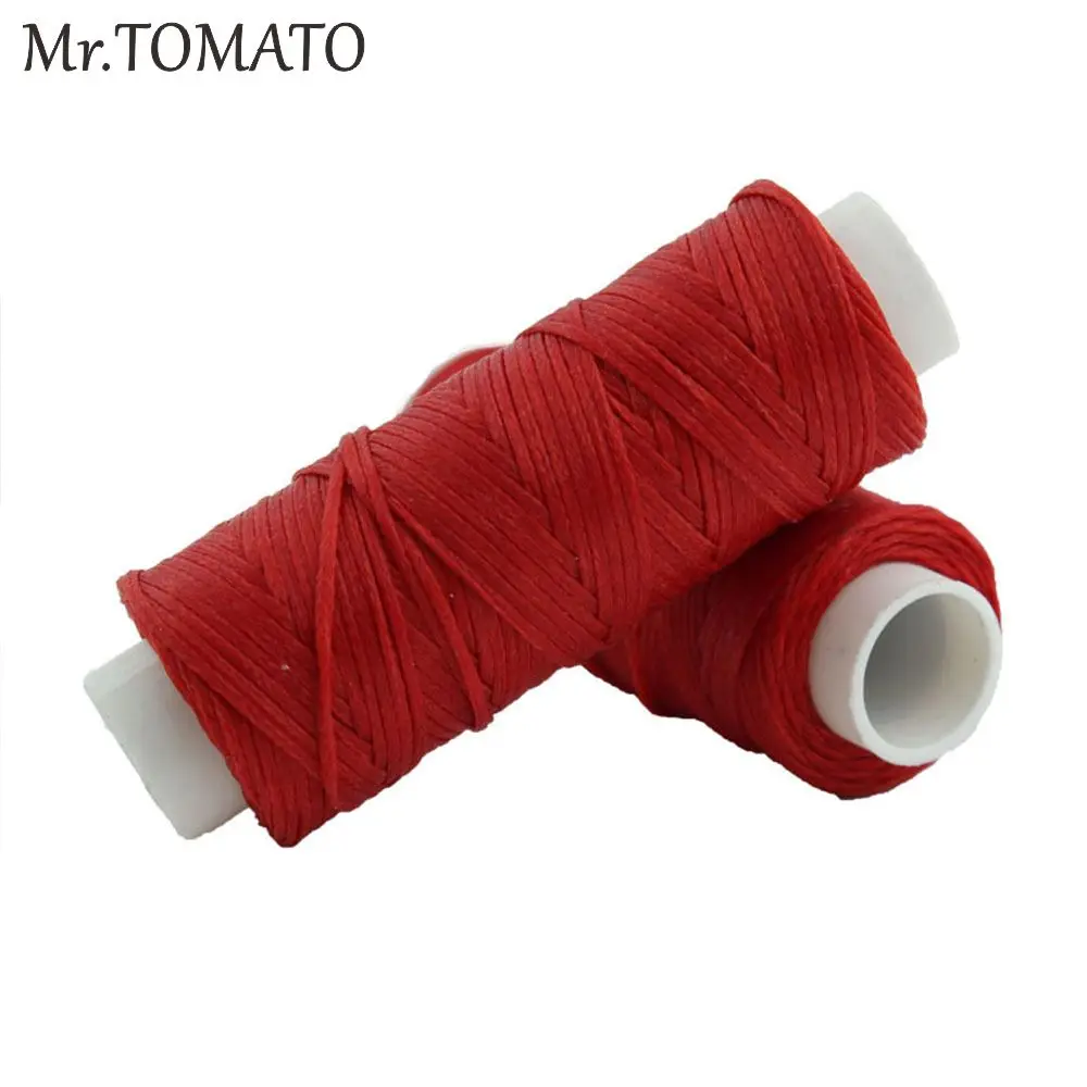 

leathercraft 0.8 mm 25 Meter multi Colors Durable Leather Waxed Thread Cord DIY Handicraft Tool Stitching Thread needle works