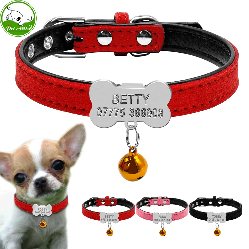 Personalized Dog Collars Custom Chihuahua Puppy Cat Collar ...