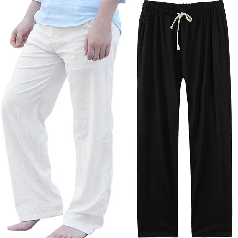 Men Straight fitness breathable dance solid color trousers Men's Casual Solid Loose Sweatpants Trousers Jogger Dancing Pant #2s1 (1)