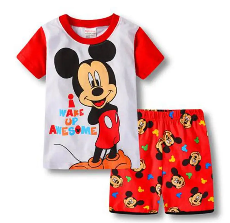 Новые летние пижамы принцессы для девочек комплекты одежды с героями мультфильмов для малышей Детские пижамы, пижамы для мальчиков, одежда для сна с длинными рукавами ночная одежда - Цвет: 14 style