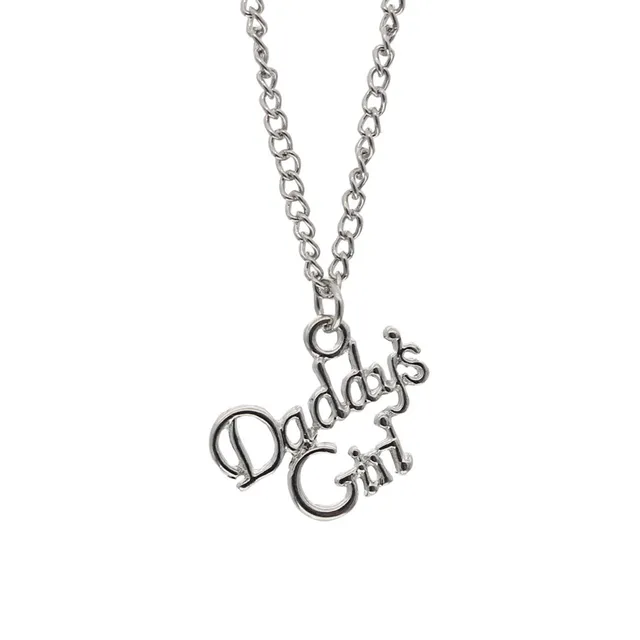 Trusta 2017 Fashion Gold Jewelry Daddy's Girl Pendant Choker Necklace