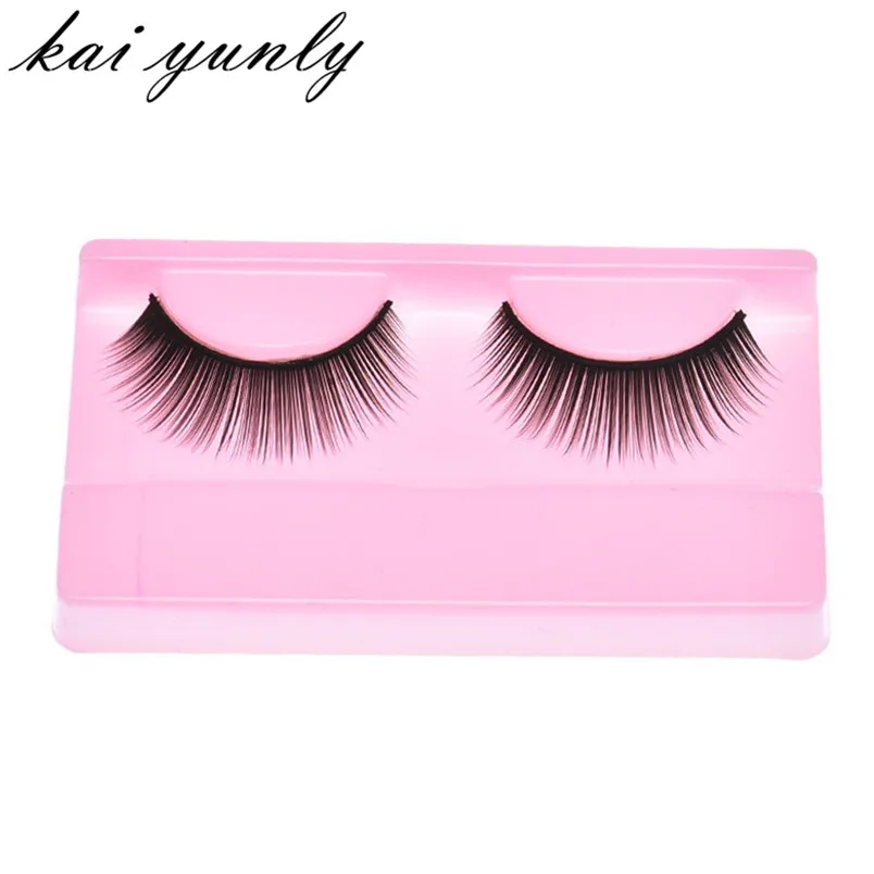 kai yunly 1 Pair Cheap Natural Beauty Dense font b False b font font b Eyelashes