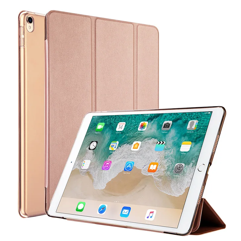 Jisoncase умный чехол PU чехол для iPad Pro 10,5 дюймов чехол тонкий чехол Funda флип умный чехол для iPad Pro 10,5 пластик - Цвет: Rose Gold