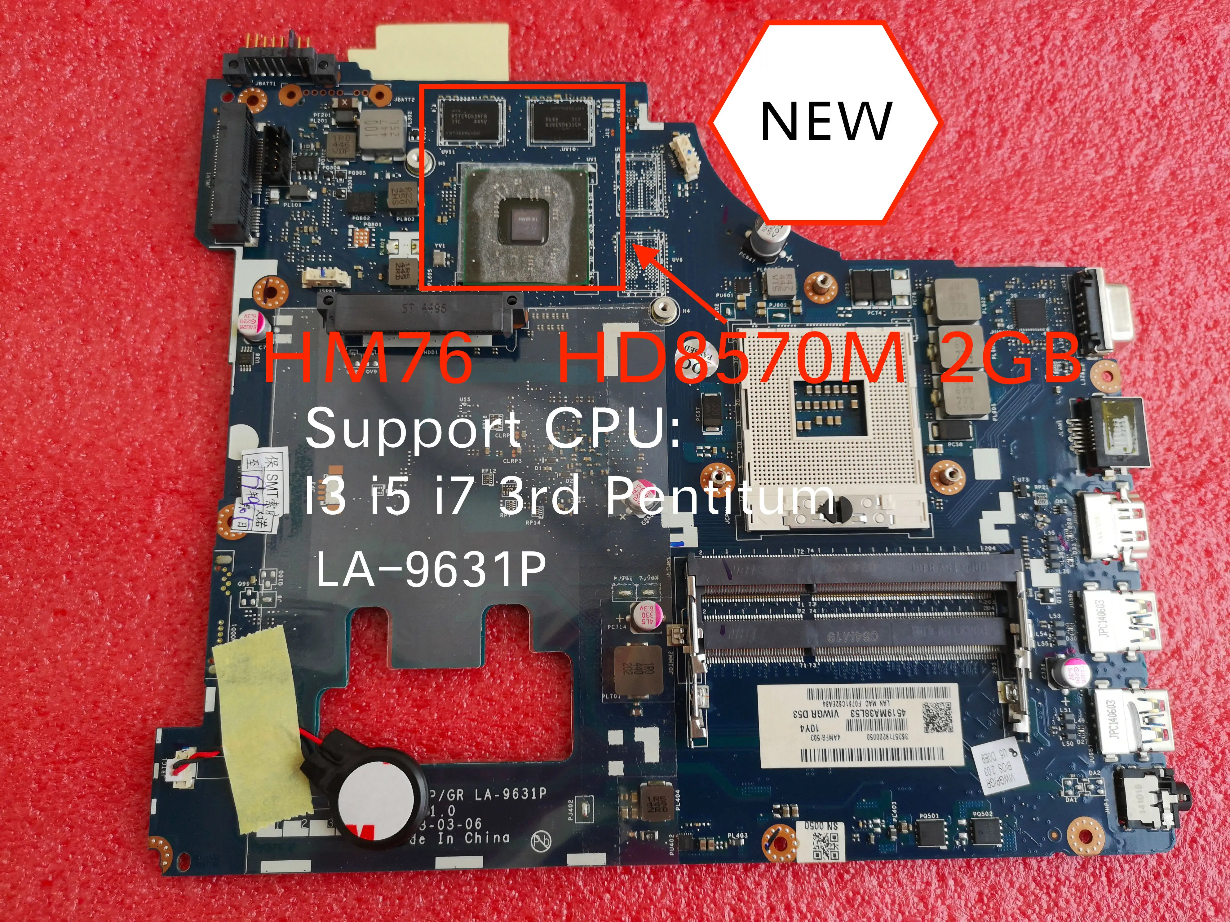 شحن مجاني لينوفو G500 اللوحة VIWGP/GR LA-9631P مع AMD فيديو بطاقة HM76 (ل بنتيوم I3 I5 i7 cpu) شحن مجاني لينوفو G500 اللوحة VIWGP/GR LA-9631P مع AMD فيديو بطاقة HM76 (ل بنتيوم I3 I5 i7 cpu)