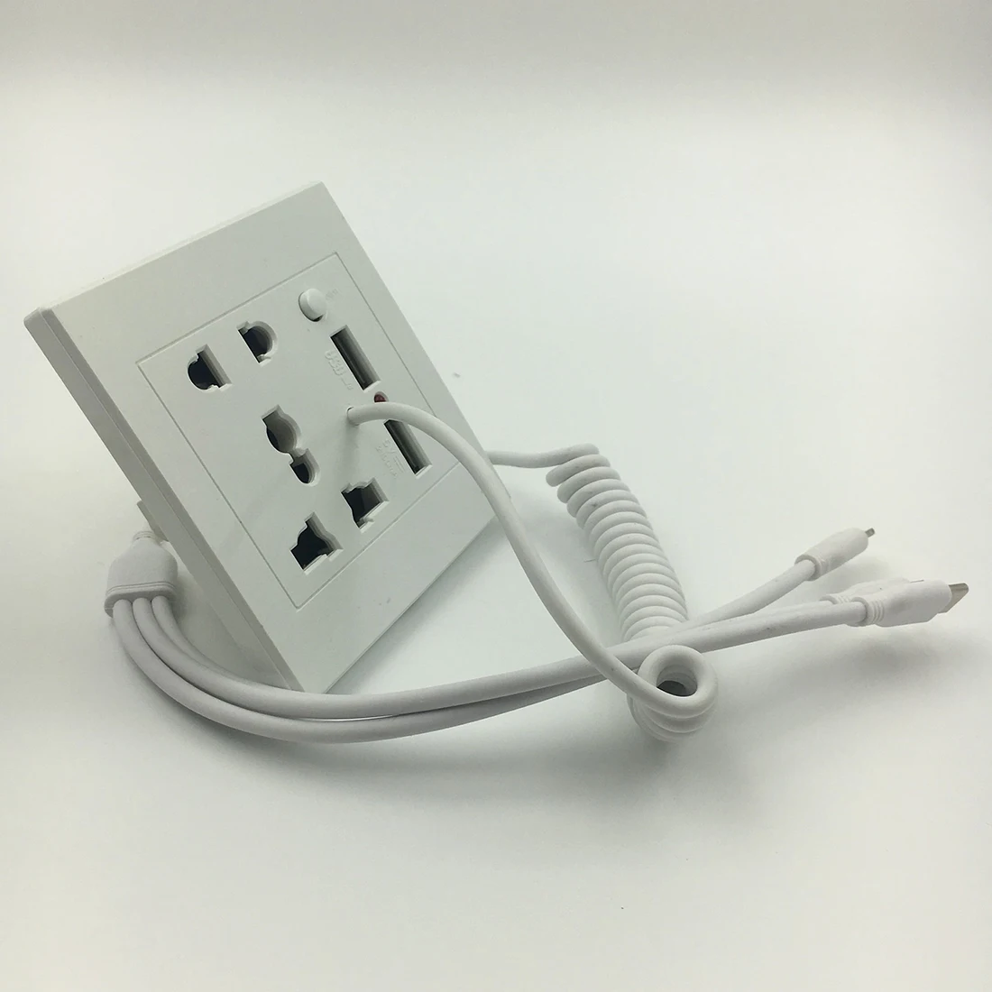 Обновленная версия многофункциональный двойной USB настенная розетка Зарядное