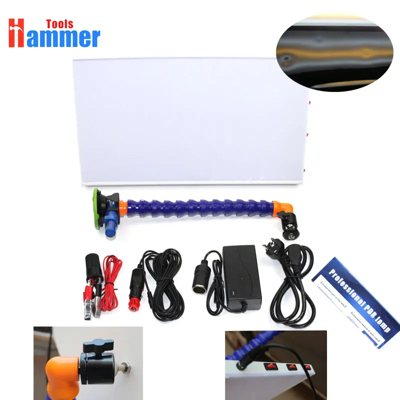 

LED PDR Lamp white Borde 3 Strip Line Board Paintless Dent Repair Tool Kit 12v PDR lamp Board PDR Tools LED Light