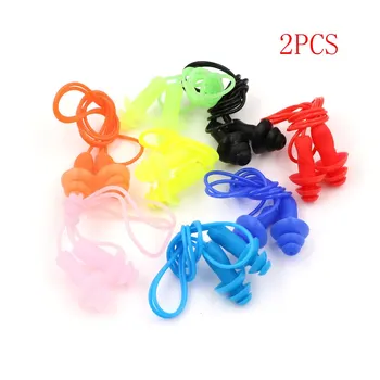 

2pcs/lot Waterproof Swimming Silicone Swim Earplugs for Adult Swimmers Children Diving Soft Anti-Noise Ear Plug