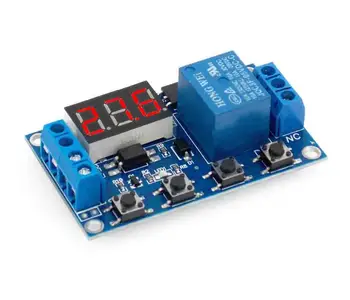 

WS16 DC 6-30V Support Micro USB 5V LED Display Automation Cycle Delay Timer Control Off Switch Delay Time Relay 6V 9V 12V 24V