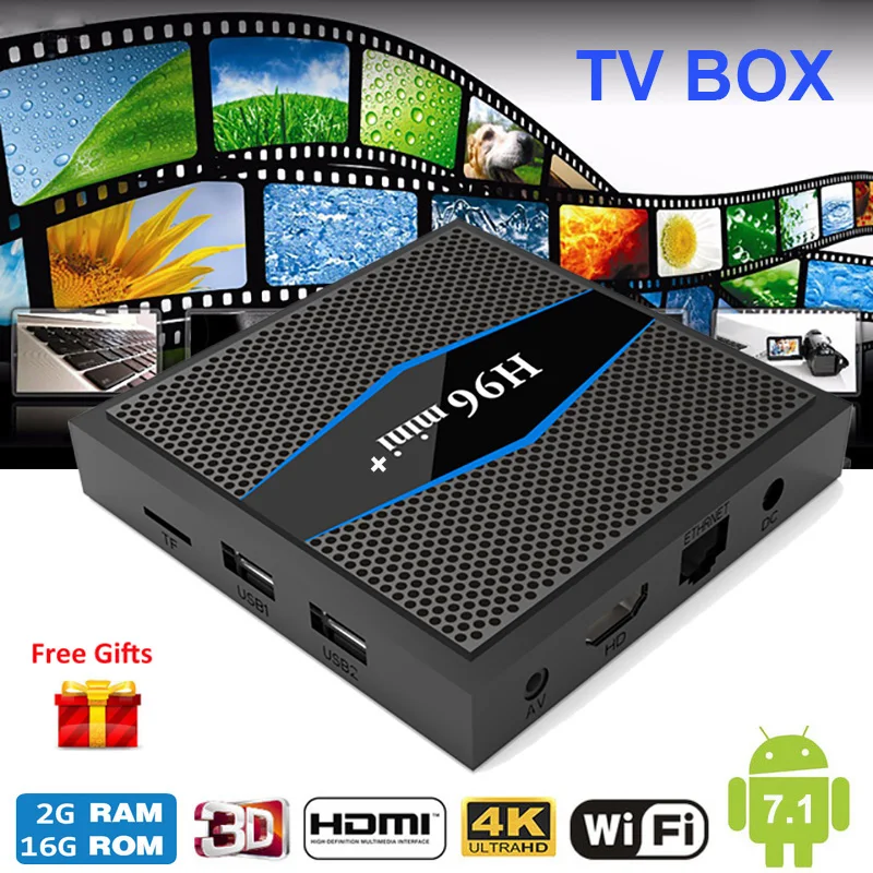 

Original Android 7.1 TV Box H96 Mini Plus WiFi S905W Smart TV Box Android 2GB Ram Quad Core HD Set-top Box Smart 4K Media Player