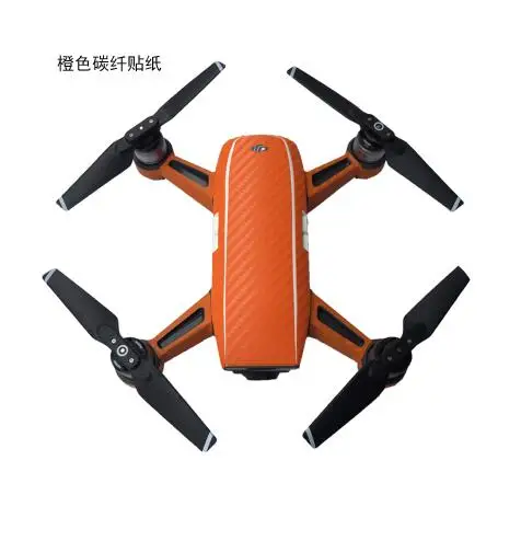 Protective Luxury Carbon Fiber Sticker Skin Cover Waterproof Sticker for DJI Spark RC Helicopter FPV Quadcopter camera drone