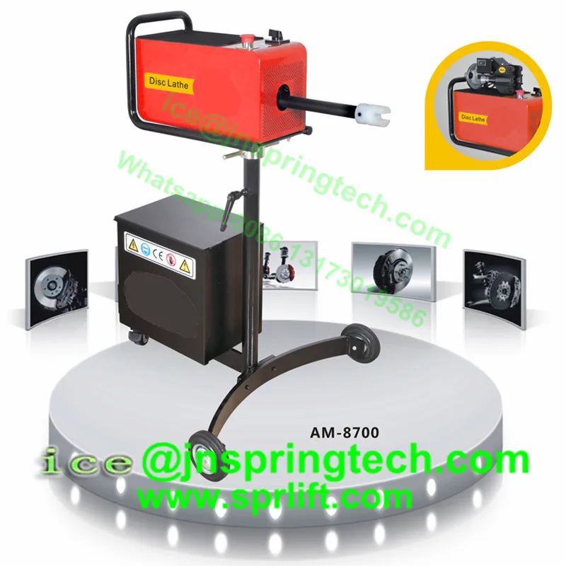 

On the car brake disc lathe standard model Brake disc aligner Am-8700
