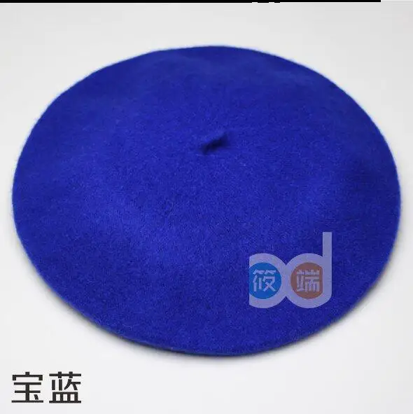 Hot Sell Cheap Fashion New Women Wool Solid Color Beret Female Bonnet Caps Winter All Matched Warm Walking Hat Cap 20 Color