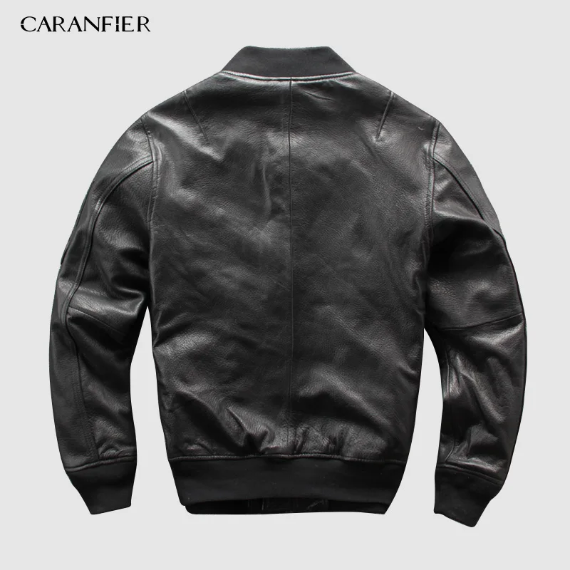 CARANFEIR мужская куртка из 100% овечьей кожи новая стильная одежда тактическая