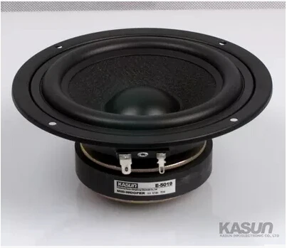 

Kasun E-5019 5'' all sealed basket/frame midrange speaker woolen cone mid-woofer power handle 70W