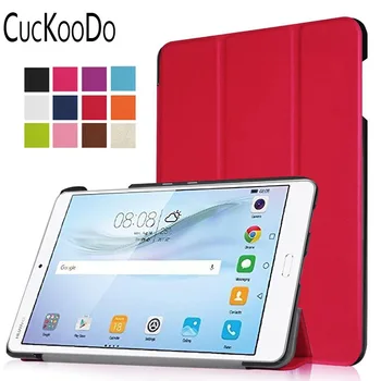 

CucKooDo 100Pcs/lot Ultra Slim Lightweight Stand Cover Case For Huawei MediaPad M3 8.4 inch Tablet(With Auto Wake/Sleep Feature)