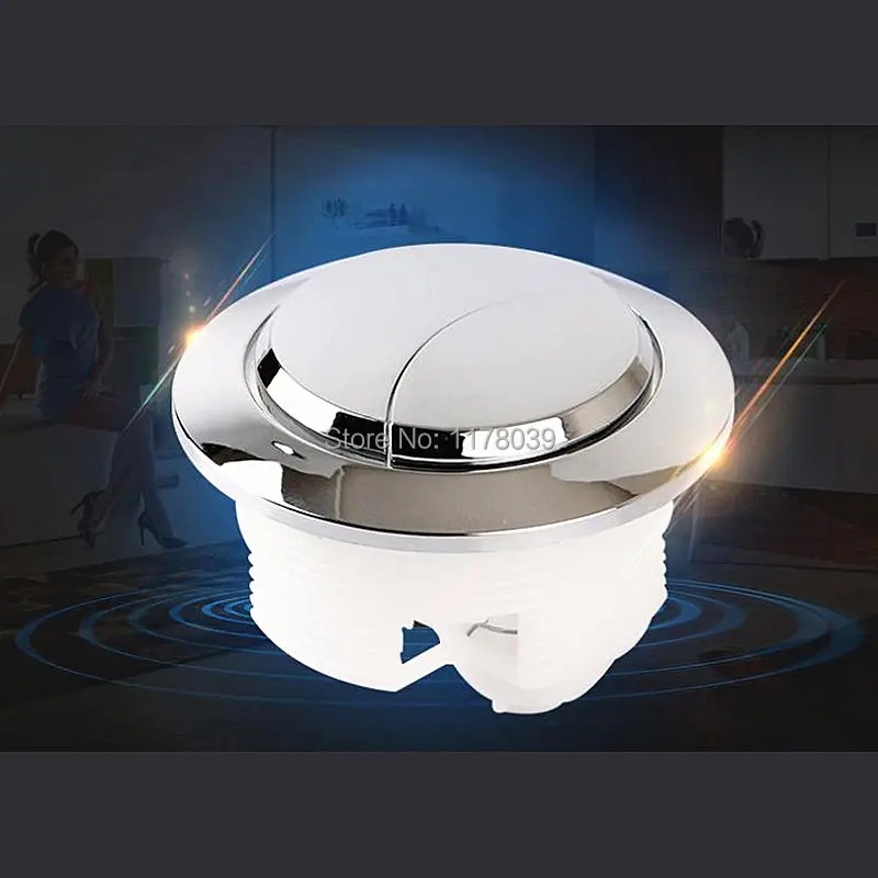 One-piece Toilet Water tank push buttons Round toilet flush Double button Suitable for water tank cover hole 46-54mm J17396