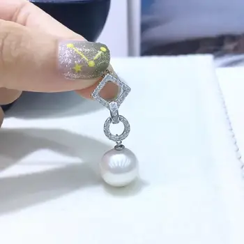 

Unique 925 Sterling Silver Pendant Component Findings Set Women's Parts for Oyster Edison Pearl Coral Jade Beads Stones