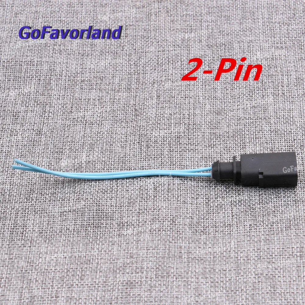 

2 Pin Plug Flat Contact Housing Socket Connector Wire Harness Cable 1J0973802 For VW EOS Golf Passat For Audi