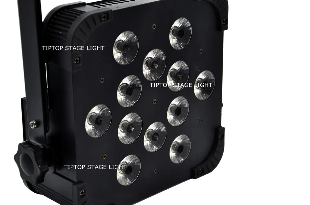 10IN1 кейс пакет 12x15 Вт Мощность Фул светодиодный освещение 5IN1 TIPTOP DJ SlimPAR Pro Slim Case с высоким уровнем Мощность шестигранный-Цвет(RGBAW+ UV) светодиодный s