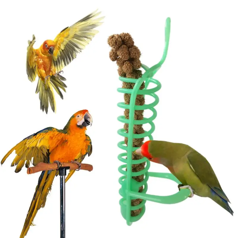 177 21 De Réductionperroquet Mangeoire Panier Fruit Légume Plastique Alimentation Perche Oiseaux Perruche Cage In Oiseau Alimentation From Maison