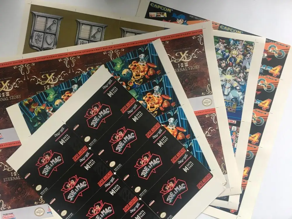 

Game Cartridge Label Sticker(A4 label paper) Laser Print Service