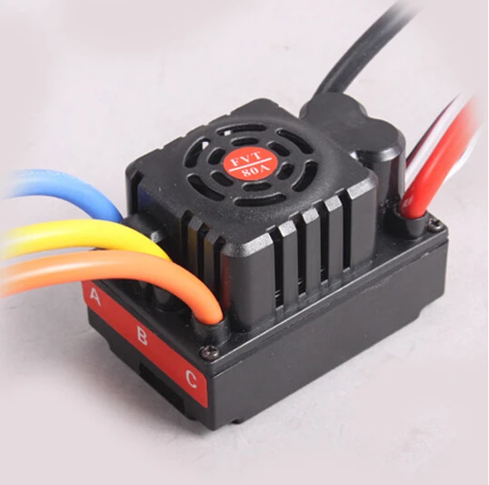 

Original FVT Brush;ess ESC 35A 45A 60A 80A 1:10/1:12 Brushless ESC for RC Car
