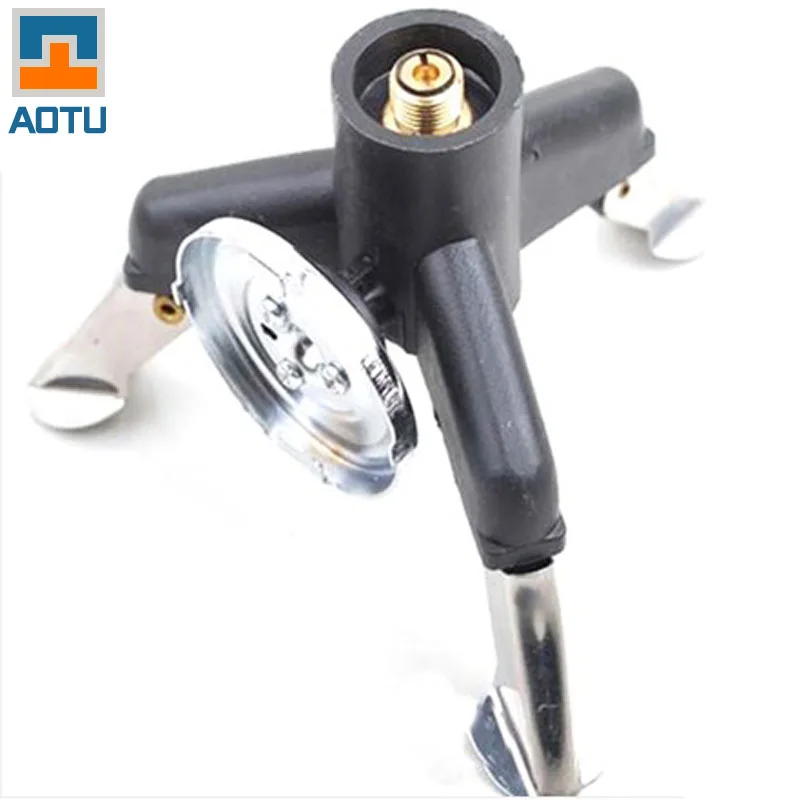 AOTU Outdoor Camping Tripod Gas Stove Conversion Head Connector Adapter Three-Leg Tank Flat Cylinder |