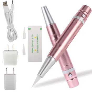 

Professional Rotary Tattoo Machine Set Eyebrow Lip Eyeliner Tattoo Pen Microblading Permanent Makeup Tattoo Pen Kit Power Supply