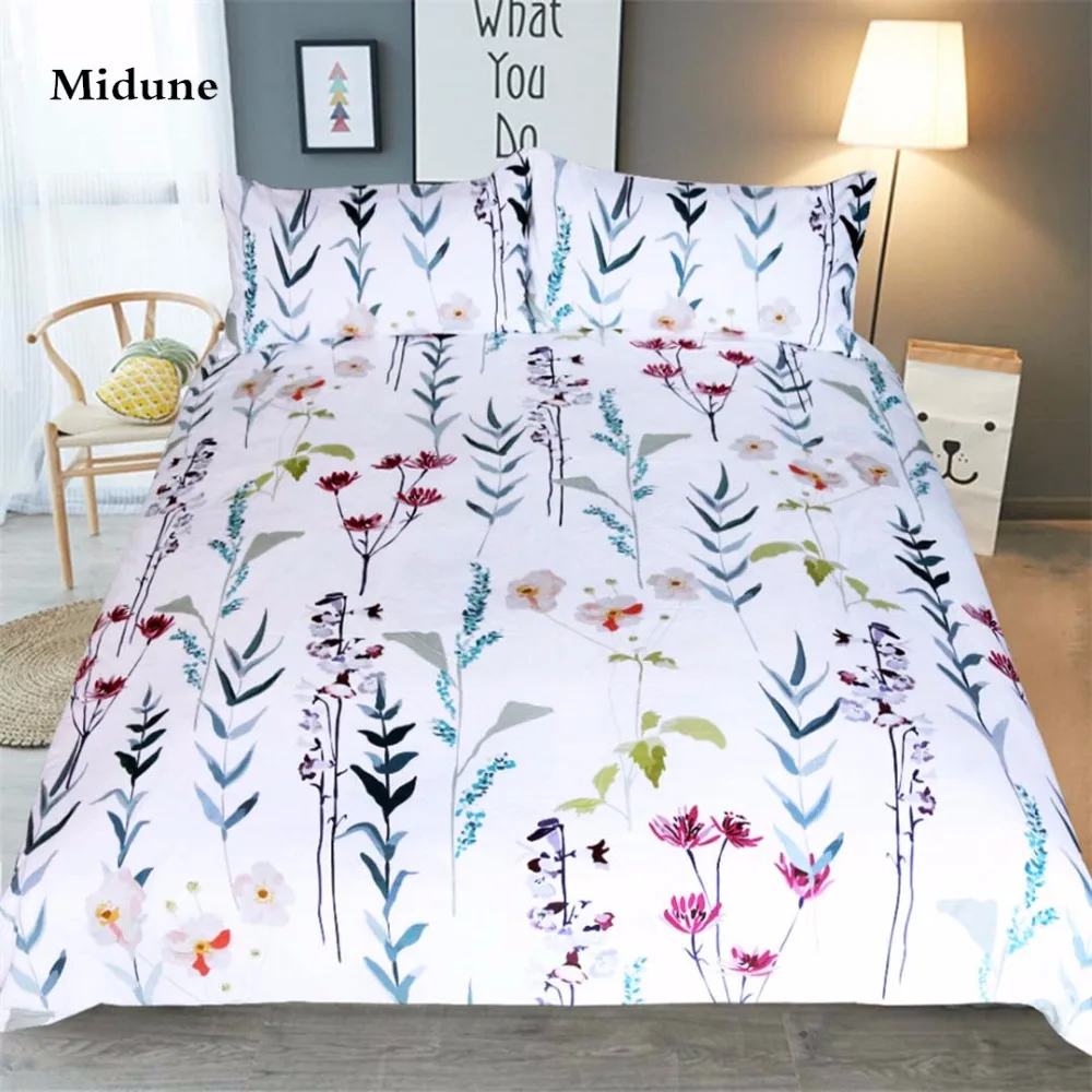 

Europe and the hot new slender branches Bedding Set Bedclothes Duvet Cover Set with Pillowcases 3pcs Multi Size