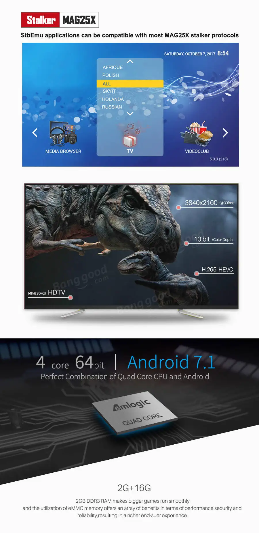 Mecool M8S PRO W S905W 2GB RAM 16GB ROM TV Box