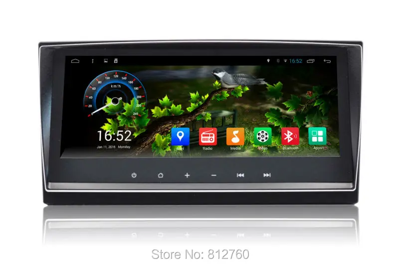 Top Quad Core 8.8" 1280X480 Android 6.0 Car Stereo Audio Head Unit Headunit Autoradio for Toyota Avensis 2009 2010 2011 2012 2013 0