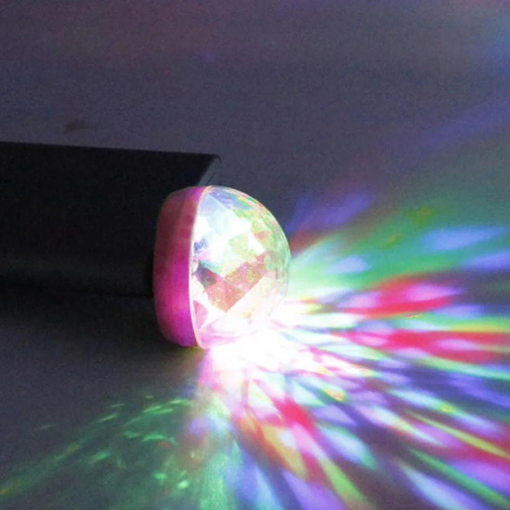 

Rotating Projector USB Music Atmosphere Mini Portable Decoration Car Interior Colorful Colorful LED Party
