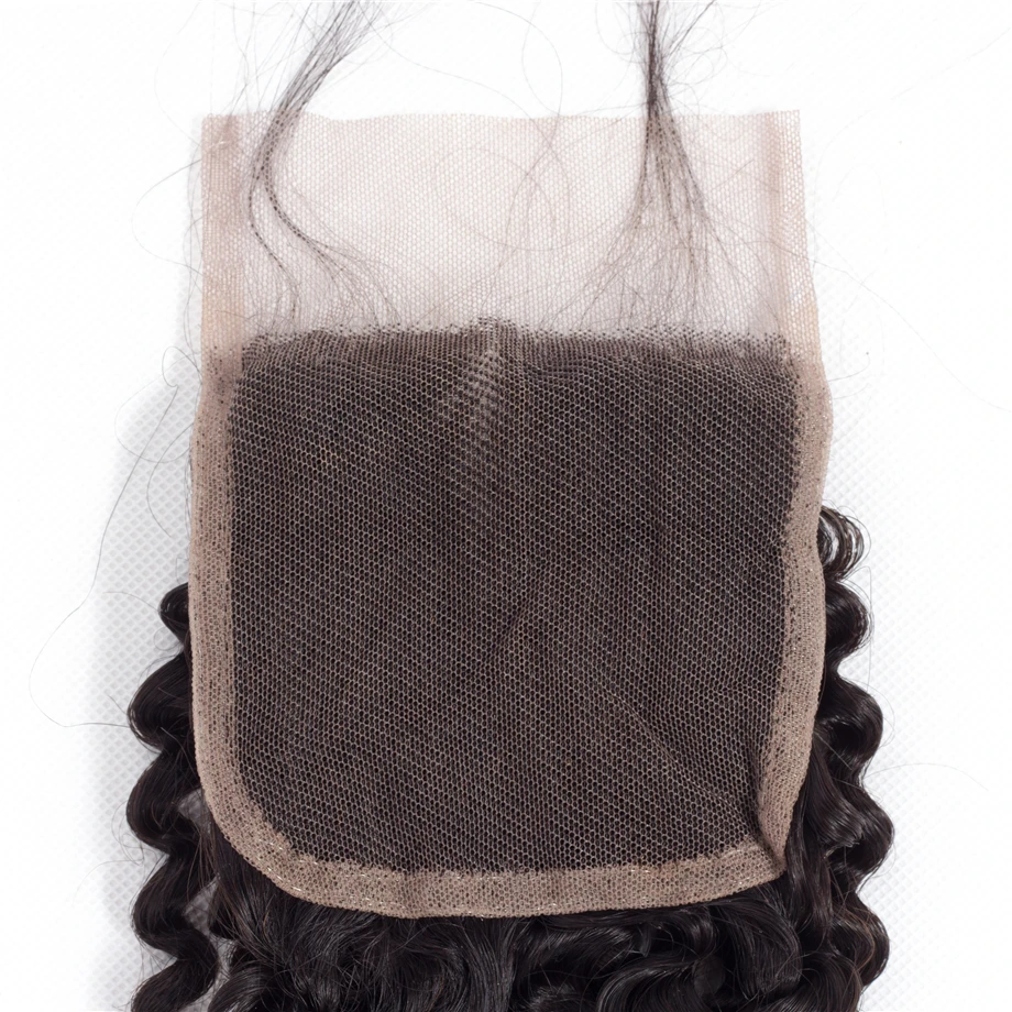 Бразильские кудрявые вьющиеся волосы 8-22 дюймов remy волосы ткет 4*4 бесплатно/средний/три части hd швейцарская шнуровка с волосами младенца