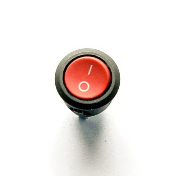 

Round rocker switch 10A/125V 6A/250V Red 2p 2 files