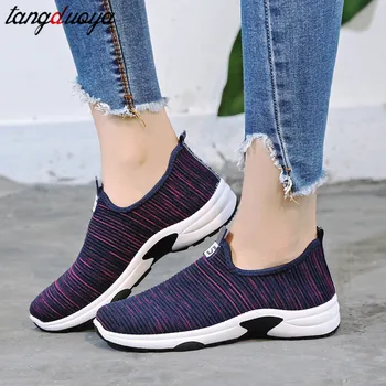 

ladies casual shoes mesh women shoes slip on loafers women flats mujer womens breathable mesh summer shoes woman 2019