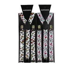 Модные подтяжки с мультяшным принтом 2,5 см для мужчин и женщин унисекс Y-back Классическая подтяжка подтяжки