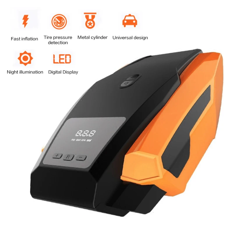 

Automobile LED Digital Display Air Compressor Inflatable Pump 12V Automobile Tire Fast Inflator Mini Electric Auto For Trave
