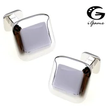 IGame латунный браслет звенья пустой квадратный дизайн качественный медный материал