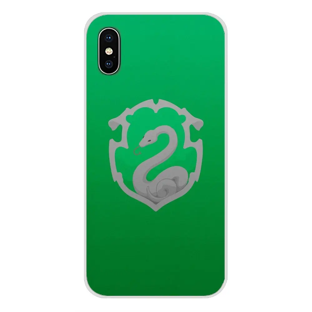 For Apple iPhone X XR XS MAX 4 4S 5 5S 5C SE 6 6S 7 8 Plus ipod touch 5 6 Slytherin Necktie Style Accessories Phone Cases Covers - Color: images 7