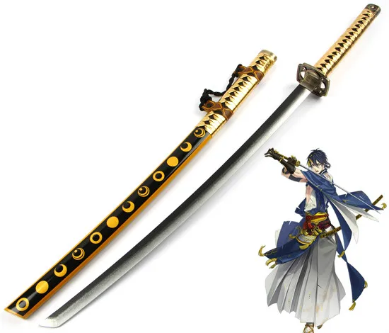 

Online Game Touken Ranbu Mikazuki Munechika Cosplay Wooden Sword Game Character Cosplay Katana Samurai Sword Halloween Gift