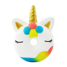 Explosive squishy Unicorn doughnut slow rebound toy PU foam vent decompression craft boy toy best gift pu slow rebound jumbo squishy whale toys