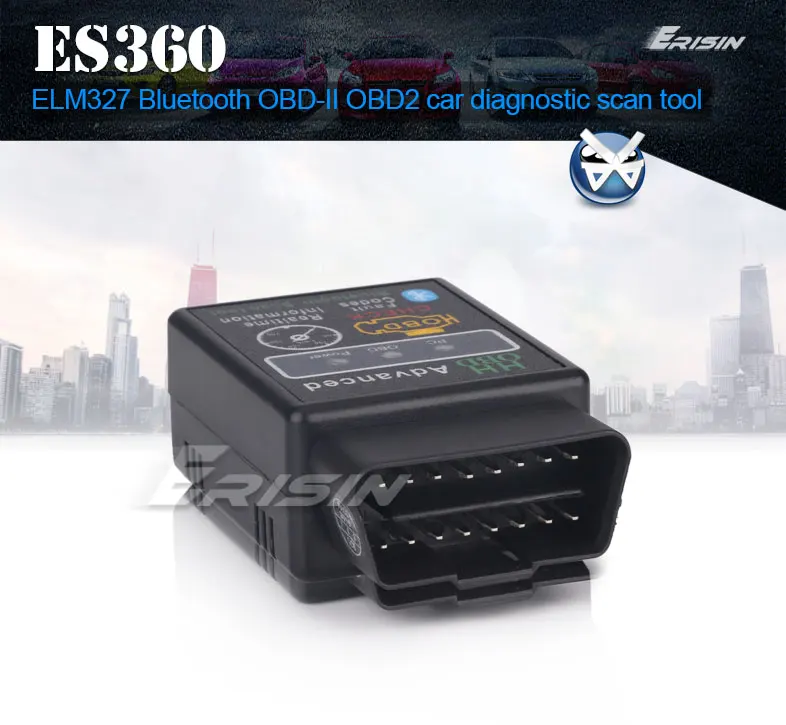 Erisin ES360 Bluetooth V1.5 OBD2 инструмент для диагностического сканирования автомобиля