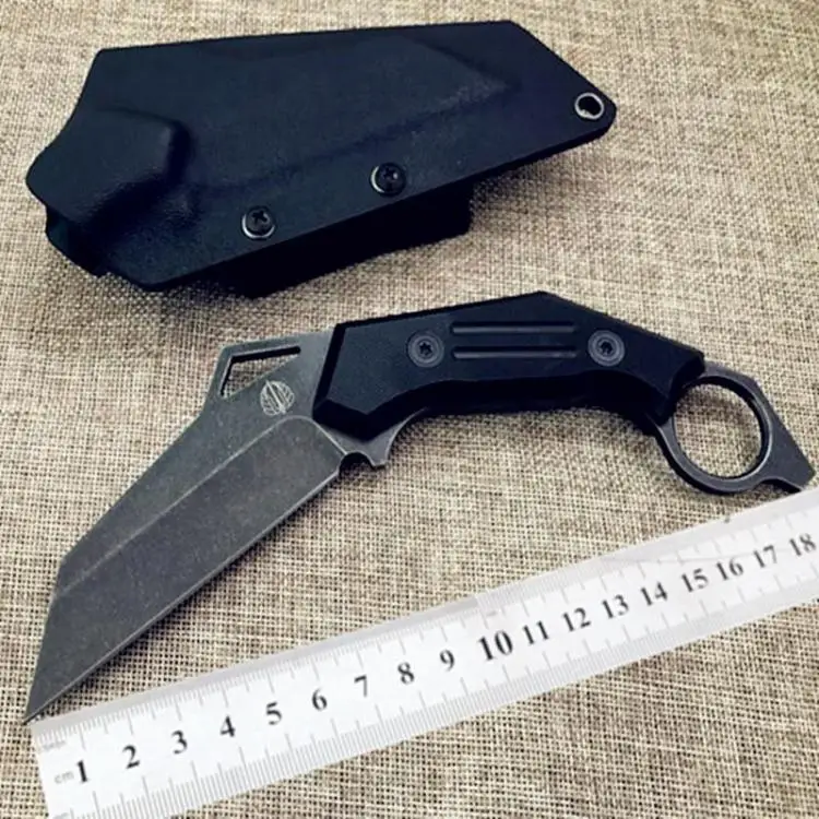 

Vellance ST Claw Knife Stonewahsed 7Cr17Mov Tactical Karambit Camping Knife G10 Handle Jungle Survival Knives Outdoor EDC Tools